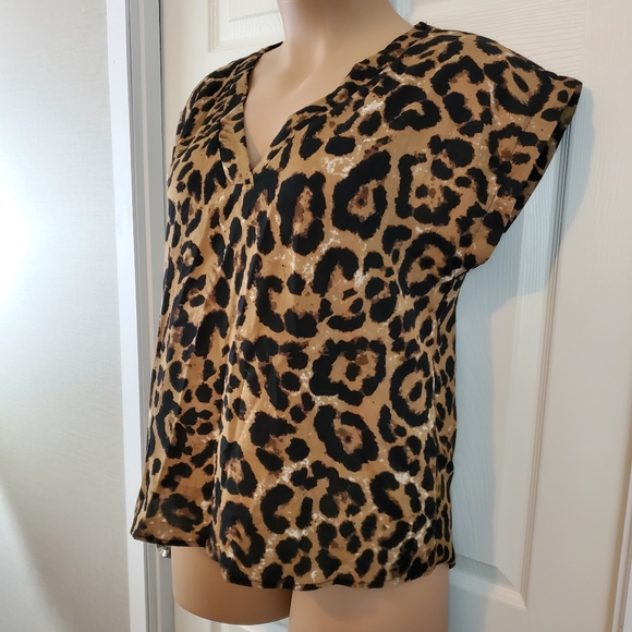 Shein Curve Animal Print Blouse - Picture 3 of 10